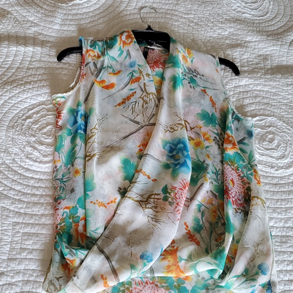 Kut brand sheer see through floral summer top